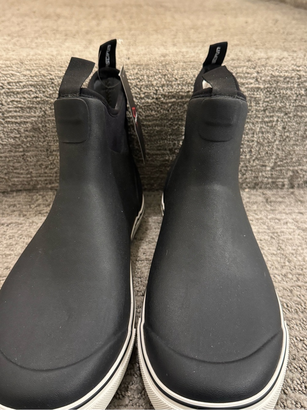 Size 12 - Piscifun Waterproof Black Slip-On Men's Shoes